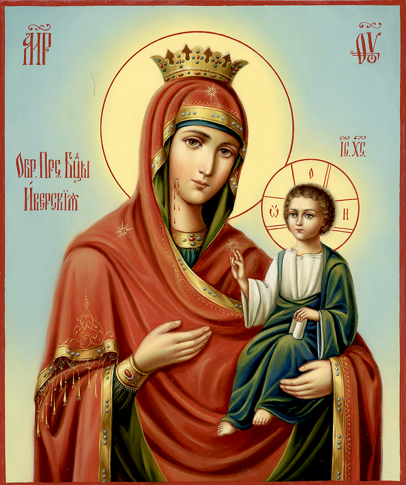 икона божьей матери с младенцем